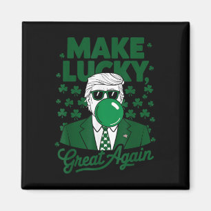 Imã Rua. Dia de Patrício Bolha Irlandesa Engraçada Gum