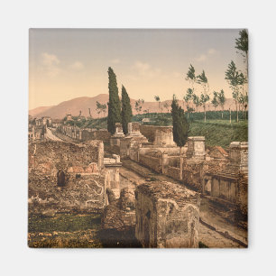 Imã Rua dos túmulos, Pompeii, Campania, Italia