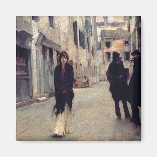 Imã Rua em Veneza (Mulher Elegante) (Cantora Sargent) (Frente)