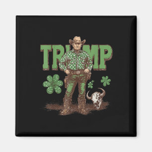 Imã Rua Engraçado Pattys Western Cowboy Trump