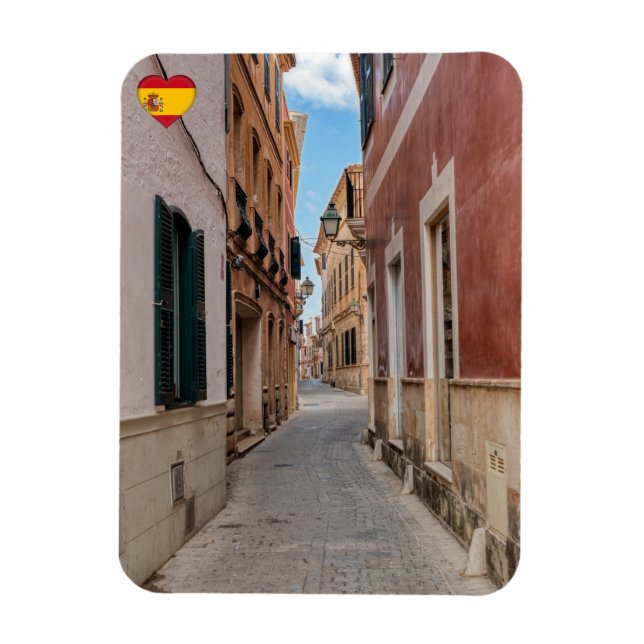 Ímã Rua estreita de Ciutadella - Menorca, Espanha (Vertical)
