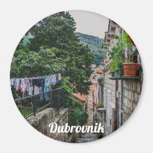 Imã Rua estreita de pedra em Dubrovnik