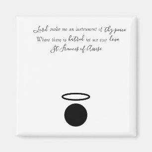 Imã Rua. Francisco de Assisi Citação Magnet