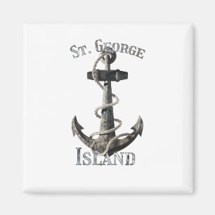 Imã Rua. George Island Flórida Vacinação Ancora Náutic
