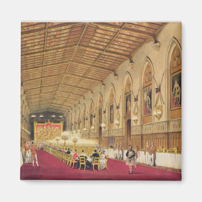 Imã Rua George's Hall, Castelo Windsor, 1838 (cor ilum (Frente)