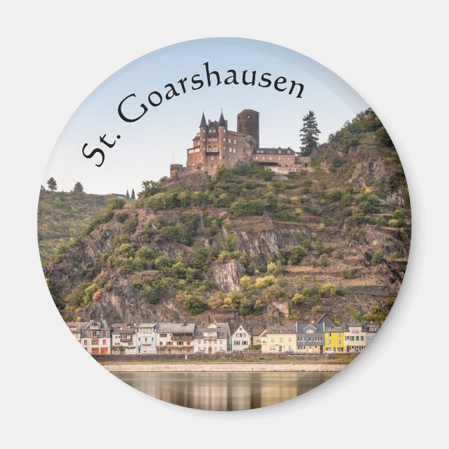 Imã Rua. Goarshausen - Burg Katz (Frente)