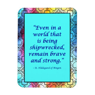 Ímã Rua: Hildegard do Bingen Quote Magnet