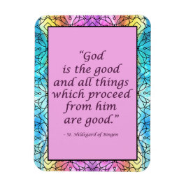 Ímã Rua: Hildegard do Bingen Quote Magnet