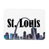 Rua. Louis Missouri Skyline com Ruas. Louis no céu