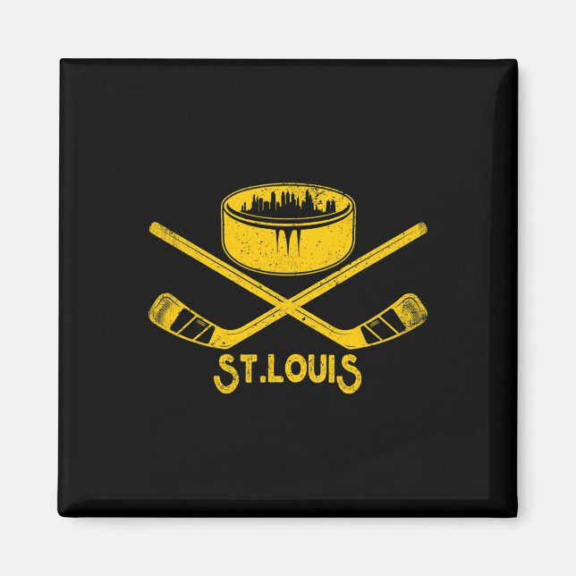 Imã Rua Louis Retro Hockey Lover Sticks State Outi (Frente)