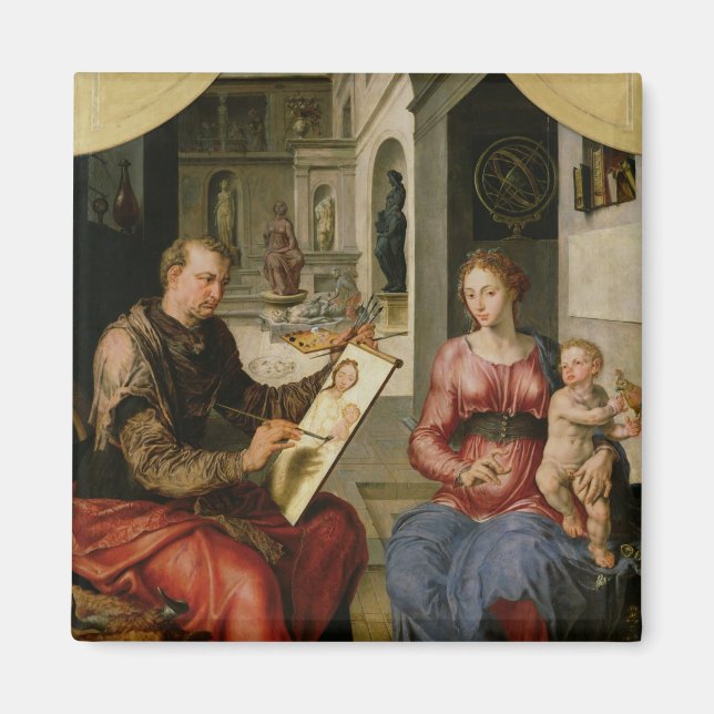 Imã Rua Luke Painting the Virgin, c.1545 (Frente)