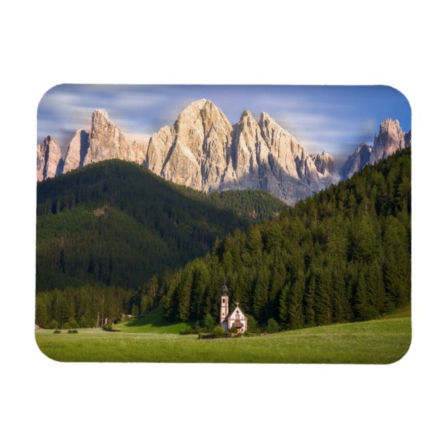 Ímã Rua. Magdalena | Val di Funes (Horizontal)