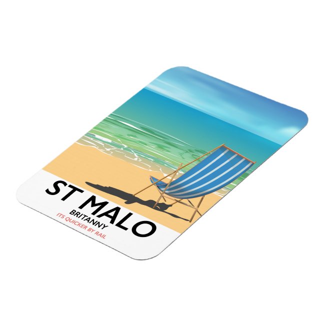 Ímã Rua Malo, Britanny Beach poster (Left Side)