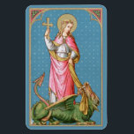 Ímã Rua. Margaret de Antioch (SAU 038)<br><div class="desc">De acordo com a tradição, Ruas. Margaret (ou Rua Marina, o mártir Excelente) estabeleceu sua vida para Cristo durante a perseguição de Dioclecio no início do século IV. Apesar de famosa mártir virgem, ironicamente ela é santo paternalista de mães e mulheres esperadas no trabalho de parto. O diabo, a coberto...</div>