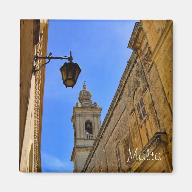 Imã Rua medieval em Mdina, Malta (Frente)