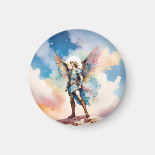 Imã Rua Michael Archangel com íman redondo
