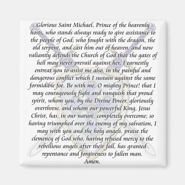 Imã Rua Michael - Espadas e escudo (Frente)