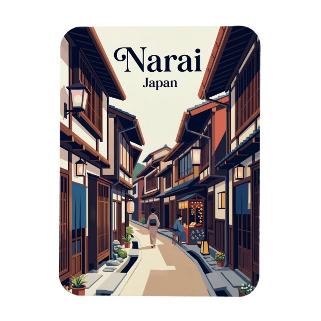 Ímã rua Narai-juku Japão (Vertical)