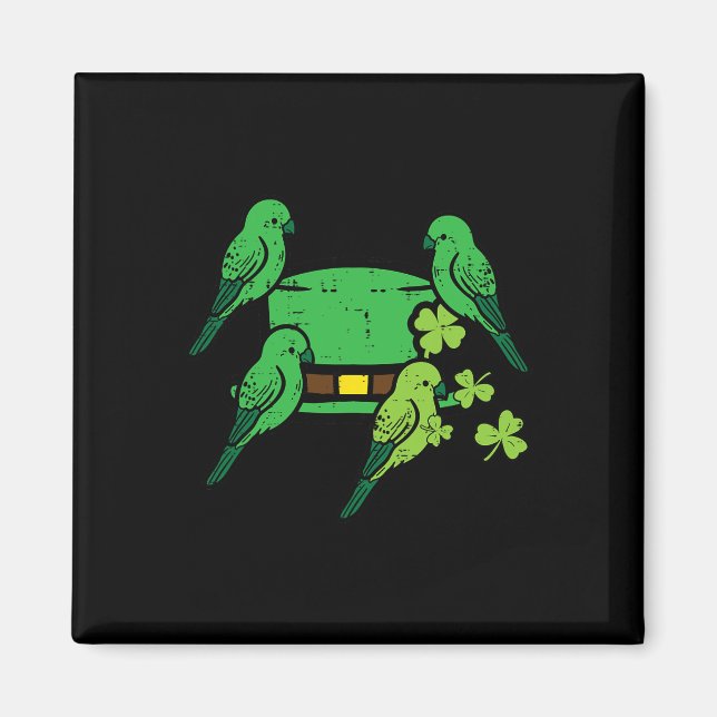 Imã Rua Patrick Day Aves Santo Paddys Cardinal Men (Frente)