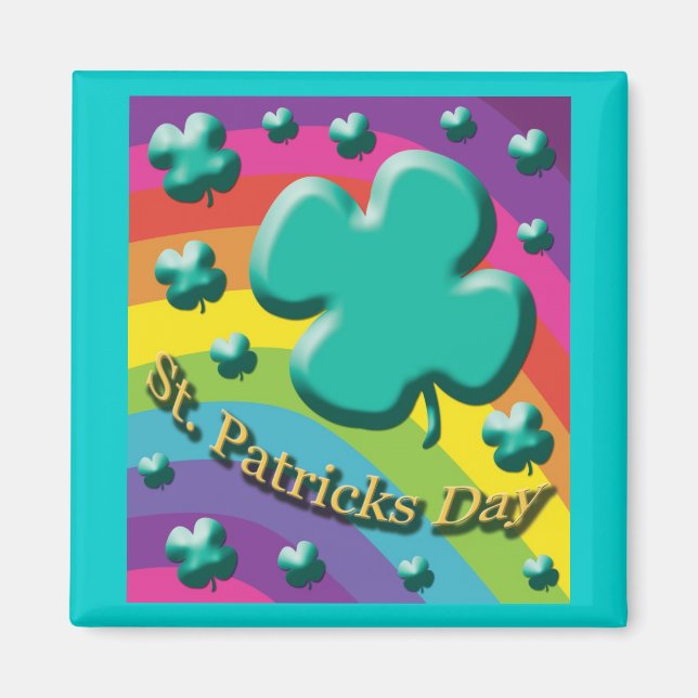 Imã Rua. Patricks Day Magnet (Frente)