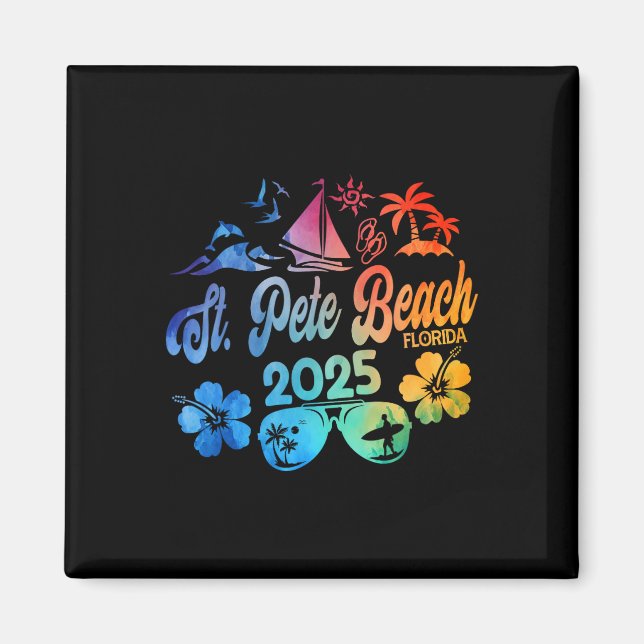 Imã Rua, Pete Beach, Flórida 2025, Tie Dye Vacation So (Frente)