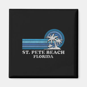 Imã Rua Pete Beach Flórida Família Vintage Vacat