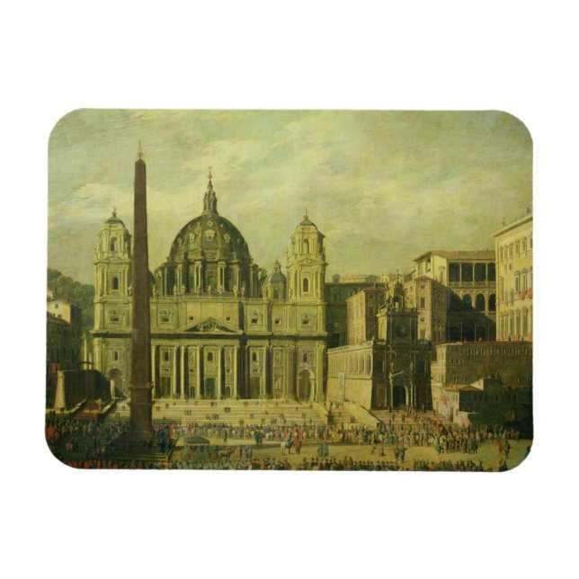 Ímã Rua. Peter's, Roma, 1630 (petróleo na canvas) (Horizontal)