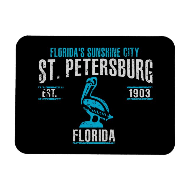 Ímã Rua. Petersburgo (Horizontal)