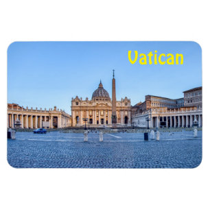 Ímã Rua. Praça de Peter em Cidade Vaticano - Roma, Itá