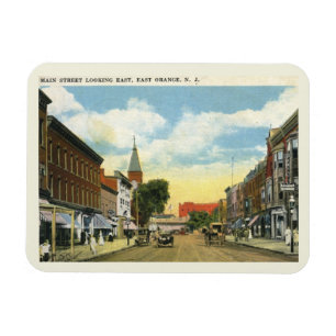 Ímã Rua Principal, Estilo de Vintage East Orange NJ 19