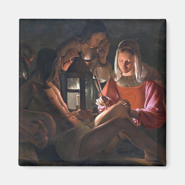 Imã Rua. Sebastian Embracado por Irene, La Tour (Frente)