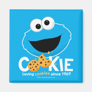Imã Rua Sésamo   Cookie Monster Loving Cookies