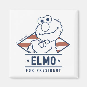 Imã Rua Sésamo   Elmo Antigo para Presidente