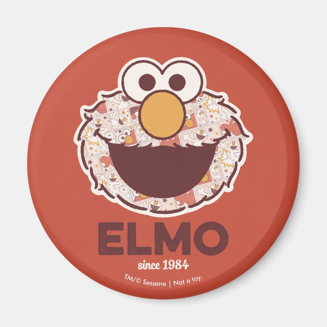 Imã Rua Sésamo | Elmo Desde 1984 (Frente)