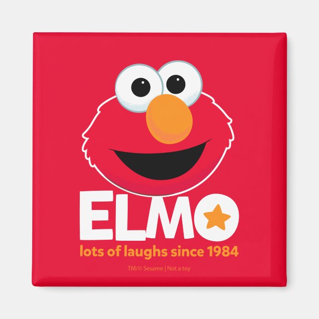 Imã Rua Sésamo | Elmo Muitas filhas desde 1984 (Frente)