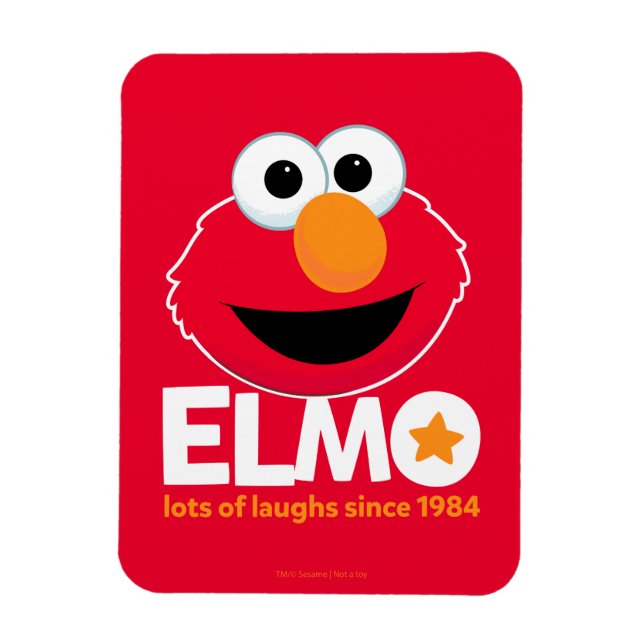 Ímã Rua Sésamo | Elmo Muitas filhas desde 1984 (Vertical)