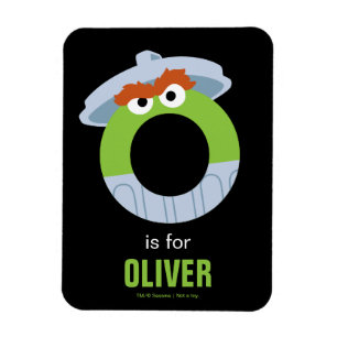 Ímã Rua Sésamo O é para Oscar