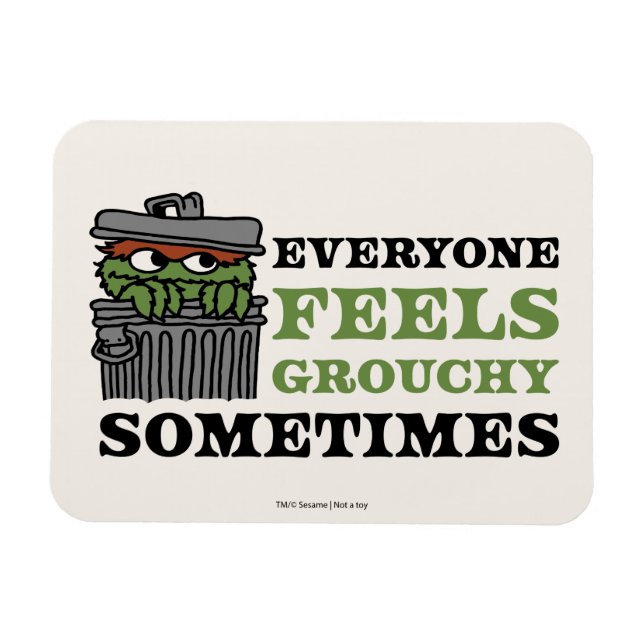 Ímã Rua Sésamo | Oscar o Grouch se sente lacrado (Horizontal)