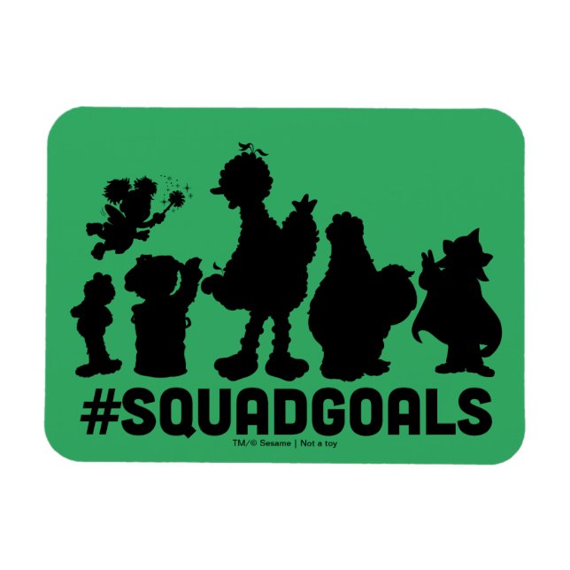Ímã Rua Sésamo - #SquadMetas (Horizontal)