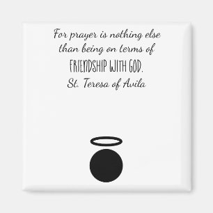 Imã Rua: Teresa de Avila Quote Magnet