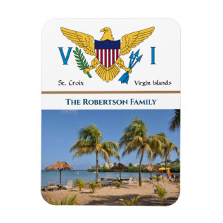 Ímã RUA USVI das Ilhas Virgens dos EUA. Croix Caribe