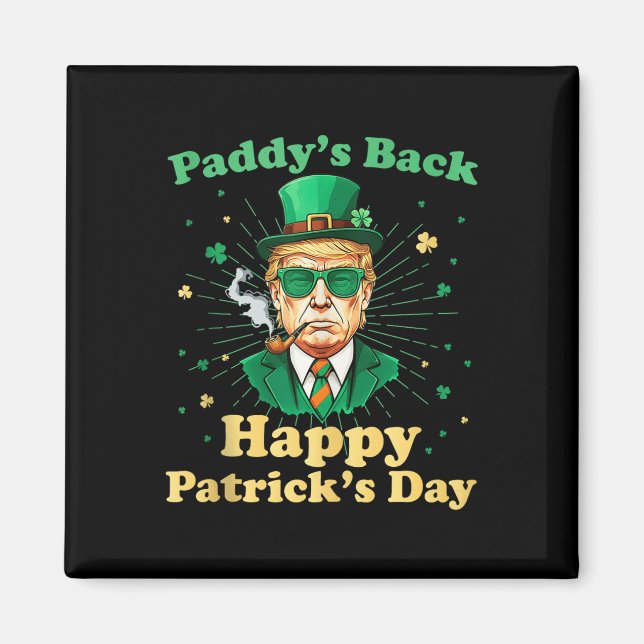 Imã Ruas Felizes De Paddys Para Trump Gree (Frente)