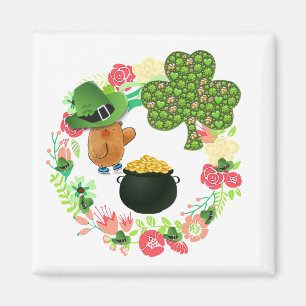 Imã Ruas Felizes... os Magnets Teddy Bear Floral