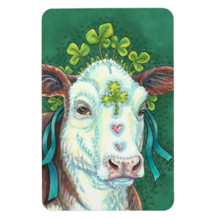 ÍMÃ RUAS IRLANDESAS. HEIFER DO DIA DE PATRICK, VACA DE