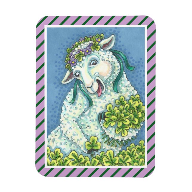 ÍMÃ RUAS. MAGNET IRLANDESA DE PATRICK EWE & SHAMROCKS (Vertical)