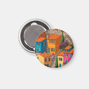 Imã Ruas Mediterrâneas — Casas Coloridas