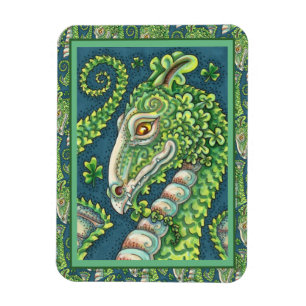 ÍMÃ RUAS. O DRAGÃO VERDE DE SHAMROCK DE PATRICK, FA