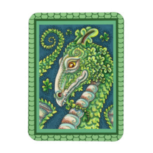 ÍMÃ RUAS. O GREEN SHAMROCK DRAGON DE PATRICK, FANTASIA