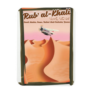 Ímã Rub' al Khali poster de férias da Arábia Saudita