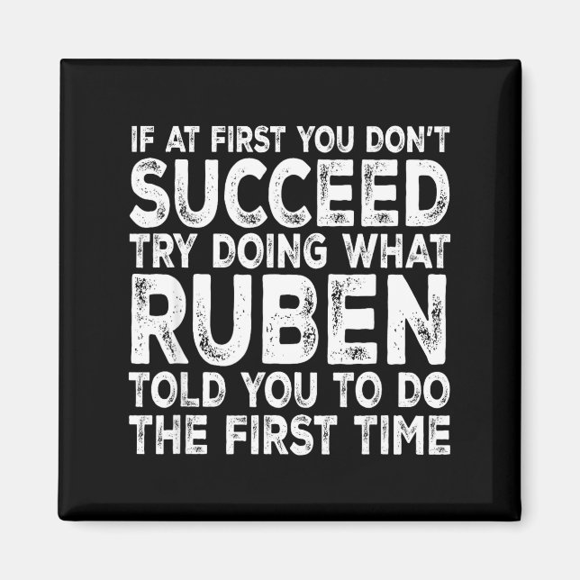 Imã Ruben - If At First You Don't Succeed Try Doing Wh (Frente)